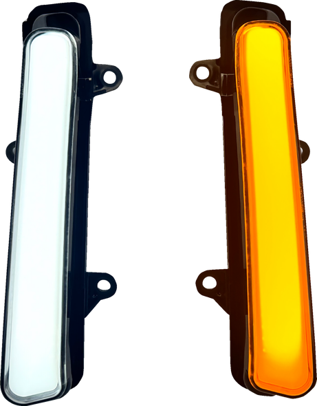 Custom Dynamics - CD-LFL-23 - Lower Fairing LED Run/Turn Lights - Smoked - Fits 2025-2026 Touring w/ OEM Lowers