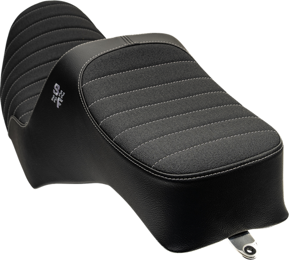 Slyfox High Noon Seat - Black Vinyl, Silver Classic Stitch 4738B for 1982-1994, 1999-2000 FXR - view 2