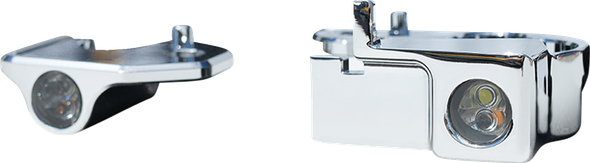 Kodlin - KUS68531 - Neowise X Gen X LED Front Turn Signals - Chrome - Fits Harley Handlebar Controls