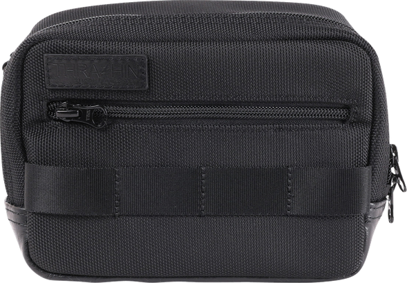Thrashin Supply Co. - THB-0038 - Crossbody Handlebar Bag - Black/Gray - Fits Risers & Handlebars
