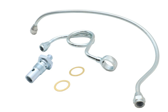 V-Twin Chrome Crossover Gas Line Kit 38-1248 for 1942-1949 Harley-Davidson FL - view 2