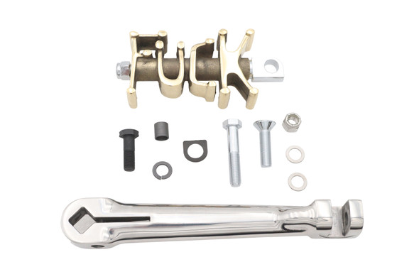 V-Twin F-ck Unbreakable Straight Kick Starter Arm Kit Stainless Steel 17-2838 for 1954-1984 FL, 1973-1984 FX