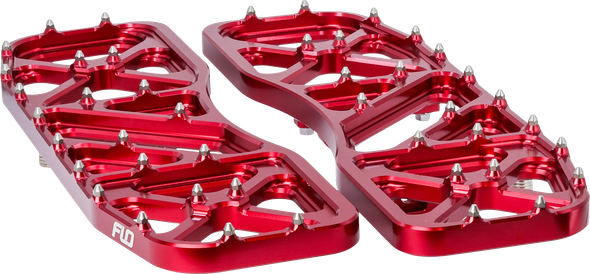 Flo Motorsports - FPEG-800V5-2R - Savage V5 Floorboards Red - Fits Indian Challenger, Chieftain, Roadmaster & Springfield