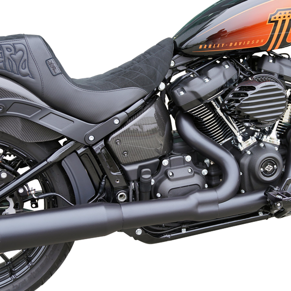 Arlen Ness - 210-202 - Carbon Fiber Side Covers - Fits 2018-2024 Harley-Davidson Softail