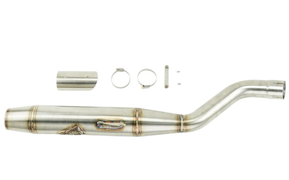 Sawicki Speed 930-04000 Pan America slip-on exhaust - brushed stainless w/ welded end cap