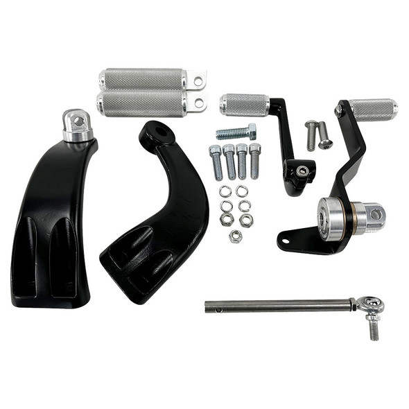 TC Bros - 102-0143 - Sportster Mid Controls Kit with Pegs - Fits 2014-2022 Harley-Davidson Sportster