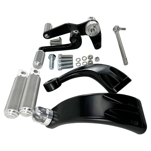 TC Bros - 102-0143 - Sportster Mid Controls Kit with Pegs - Fits 2014-2022 Harley-Davidson Sportster