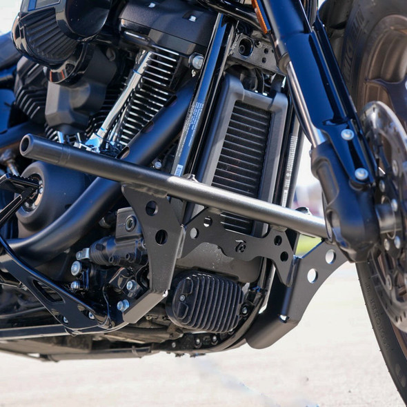 TC Bros - 103-0018 - Front Crash Bar for Mid Controls - Fits 2018-2026 Harley-Davidson Softail