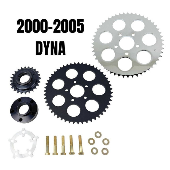 TC Bros Belt-to-Chain Drive Conversion Kit 111-0109 for 2000-2005 Harley-Davidson Dyna