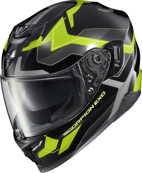 Scorpion - EXO-T520 Full Face Helmet - Zuse - Black/Hi-Vis