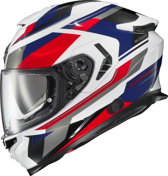 Scorpion - EXO-Eclipse Full Face Helmet - Lunar - Red/Blue