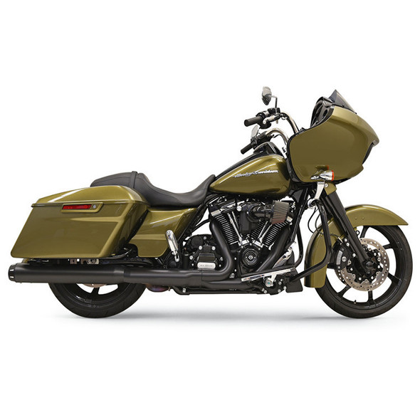 Bassani Exhaust Bassani - 4" Slip-On Quick Change Series Mufflers fits '17-'22 Touring Models - Black 