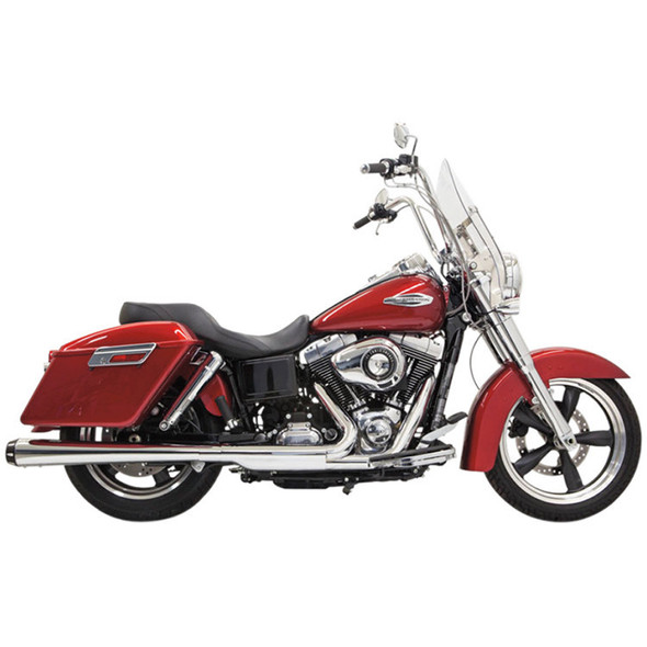 Bassani Exhaust Bassani - 4" Megaphone Slip-On Muffler fits '12-'16 Dyna Switchback Models 