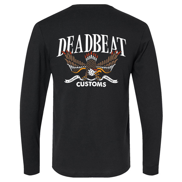 Deadbeat Customs - Eagle Longsleeve Shirt - Black