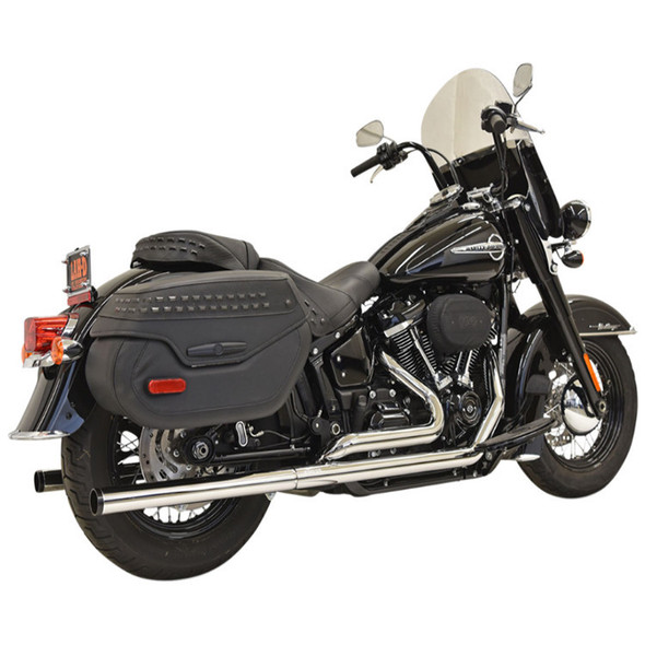 Bassani Exhaust - Dual Exhaust System W/ Straight Mufflers fits '18-'22 Softail Models