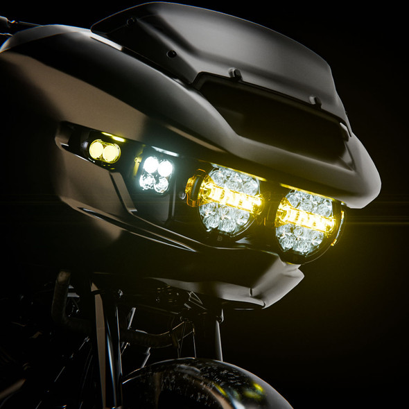 Kraus - ST-LT-24 - Full Deck Light Kit - With Denali Lighting - Fits 2024-2026 Harley-Davidson Road Glide, CVO Road Glide & CVO Road Glide ST