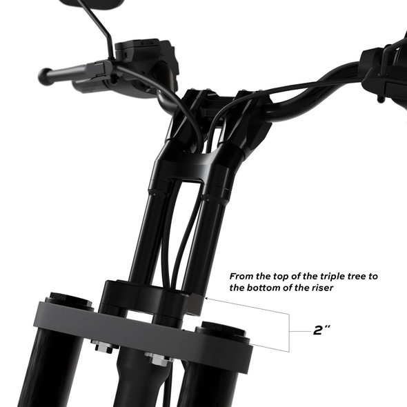 Kraus - UN-PB-02 - Raptor 1-1/2 in. Pull Back Plate - FXD/FXR/Pre-17 Softail/XL - Fits 1991-2017 Harley-Davidson M8 Softail