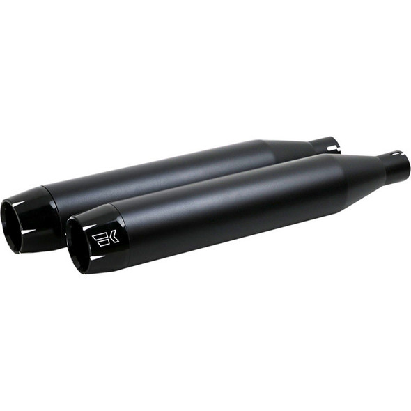  Khrome Werks - 3-1/2" Slip-On Mufflers fits '18-'22 Softail Models - Black 