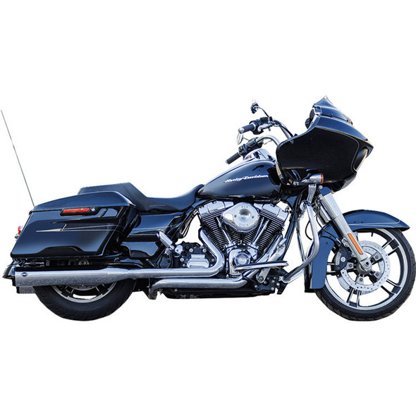 S&S Cycle - 4-1/2" GNX Slip-On Mufflers fits '95-'16 Harley Touring Models - Chrome