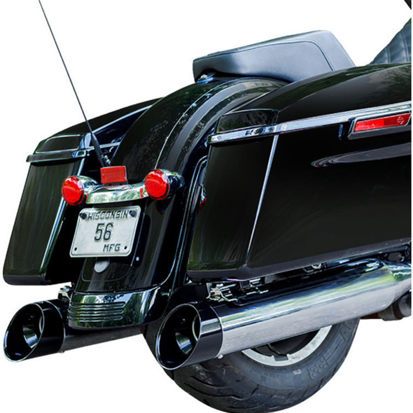 S&S Cycle - 4-1/2" MK45 Cutlass Performance Mufflers fits '95-'16 Harley Touring Models - Chrome