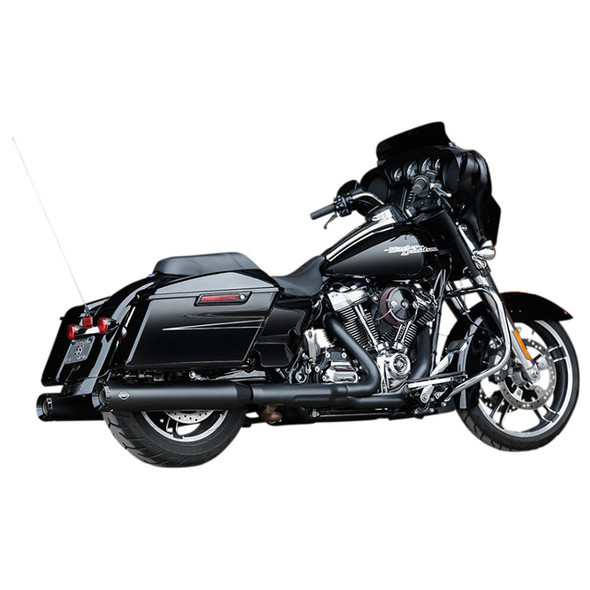 S S Cycle 4 5 GNX Slip On Mufflers W Tuxedo Black End Caps