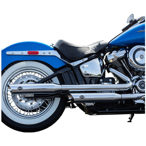 S S Cycle Slash Cut Race Slip On Mufflers fits 18 22 Harley