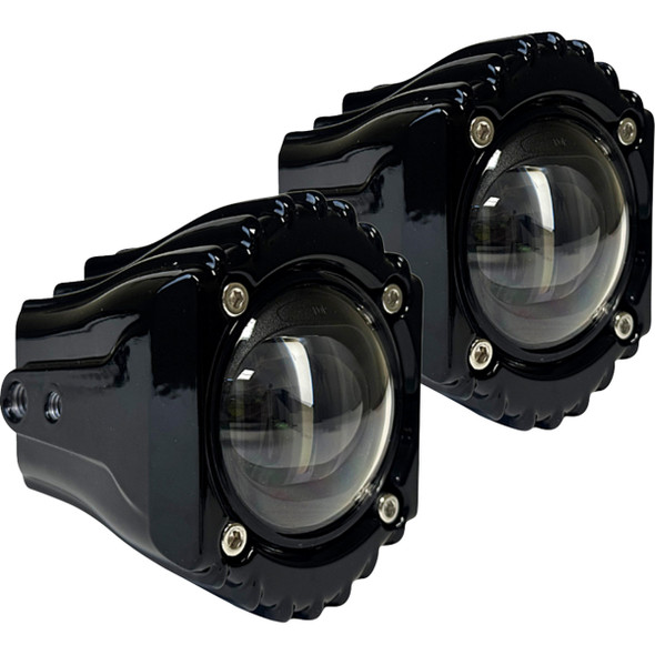 Custom Dynamics - SD-FOG-4W - Fog Light - White/Clear - Harley-Davidson® - Fits 2025-2026 Softail