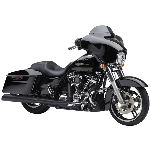 Cobra - 4.5" Gen 2 NH Series Upper Cut Mufflers W/ Upper Cut Style fits '17-'22 Harley Touring Models - Black