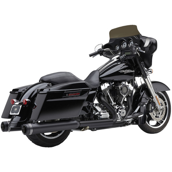 Cobra - 4.5" Gen 2 Neighbor Haters® Series Mufflers W/ Raven Black Body fits '95-'16 Harley Touring Models (Exc. '15-'16 FLRT Models) - Black