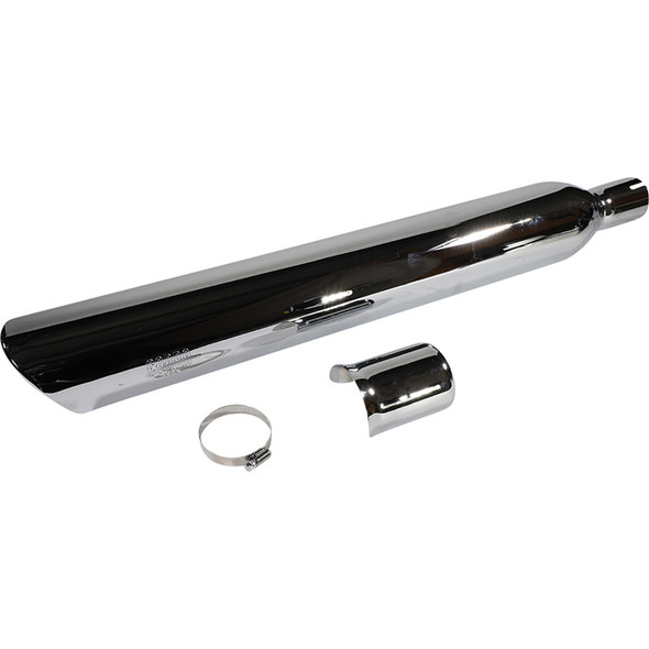 Cobra - 909 Twins Slip-On Mufflers fits '18-'22 Softail Sport Glide Models - Chrome