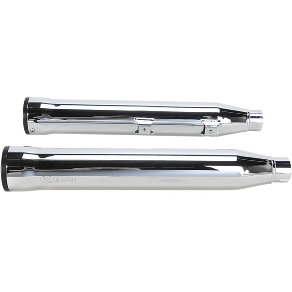 Cobra - 3" Slip-On Mufflers W/ Race-Pro Tips fits '07-'17 Softail Models - Chrome