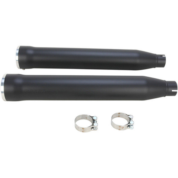 Cobra - 3" Slip-On Mufflers W/ Race-Pro Tips fits '07-'17 Softail Models (Exc. FLSTFBS Models) - Black