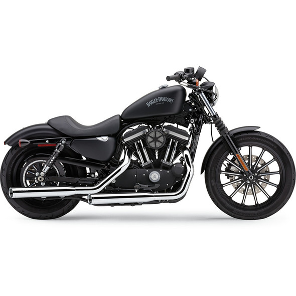 Vance Hines 3 Round Twin Slash Slip On Mufflers fits 14 22 XL