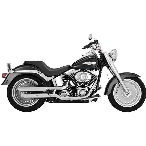 Vance & Hines - 3" Twin Slash Slip-On Mufflers fits '07-'09 Softail Models - Chrome