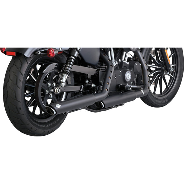 Vance & Hines - 3" Round Twin Slash Slip-On Mufflers fits '14-'22 XL Models (Exc. '21-'22 Sportster S/​RH1250S and '22 Nightster/​RH975 Models)