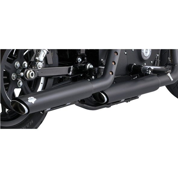 Vance & Hines - 3" Round Twin Slash Slip-On Mufflers fits '14-'22 XL Models (Exc. '21-'22 Sportster S/​RH1250S and '22 Nightster/​RH975 Models)