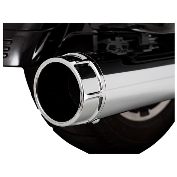 Vance & Hines - Torquer 450 Slip-On Mufflers fits '17-'23 Touring Models - Chrome