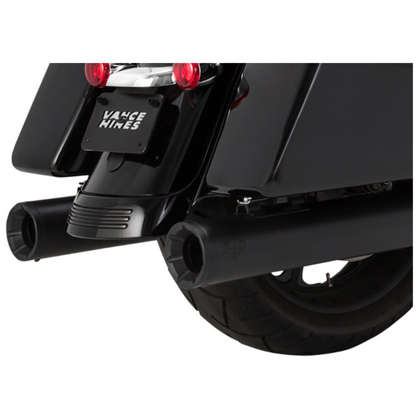Vance & Hines - 4" Eliminator 400 Slip-On Mufflers fits '17-'23 Touring Models - Matte Black