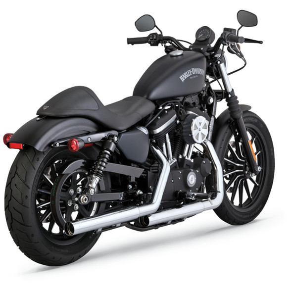 Vance & Hines - Straightshots Slip-On Mufflers fits '14-'22 Sportster Models (Exc. '21-'22 Sportster S/RH1250S & '22 Nightster/RH975 Models) - Chrome