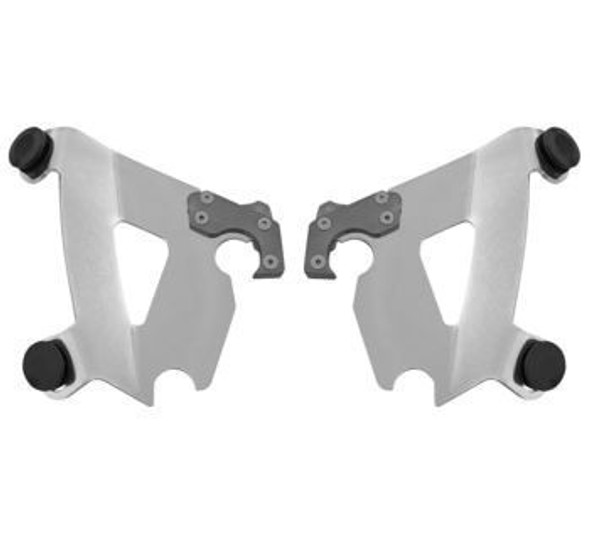 Memphis Shades Cafe Fairing Plates fits'06-'17 Dyna & '10-'15 Sportster Models - Polished (Open Box)