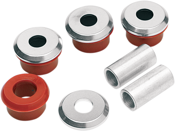 Alloy Art - Heavy-Duty Handlebar Riser Bushings fits '84-'17 Softail, '73-'86 FX, '82-'00 FXR, '91-'17 Dyna & '86-'03 Sportster Models (Exc. '11-'13 FXS, '00-'17 FXSTD & '08-'12 FXDB Models)