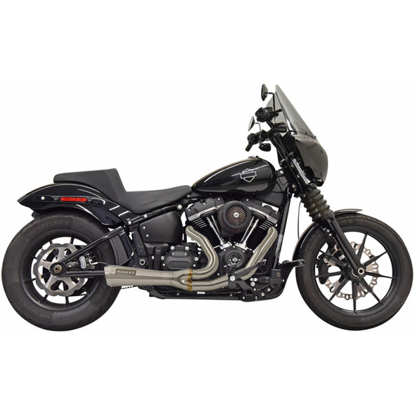 Bassani - 2-into-1 Ripper Short Exhaust System fits '18-'23 Softail Models - Stainless Steel