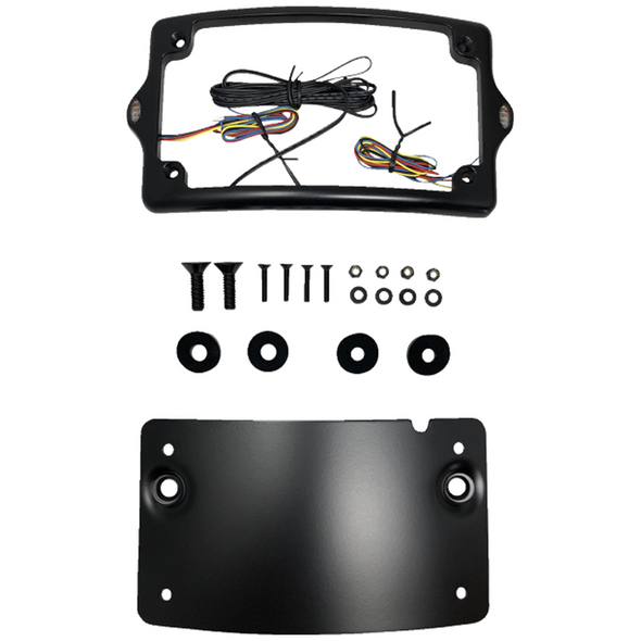 Kodlin - Curved LED License Plate Mount W/ Signals fits '13-'23 Touring Models