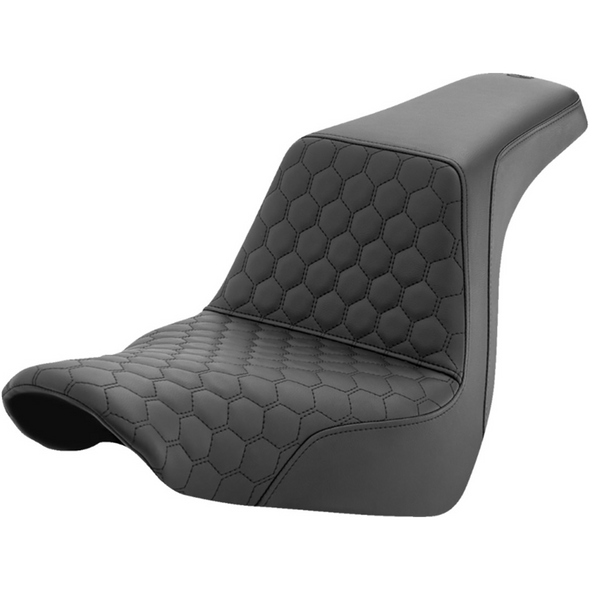 Saddlemen - Honeycomb Step-Up Seat fits '18-'23 FXLR/S/ST & FLSB Models (Black)