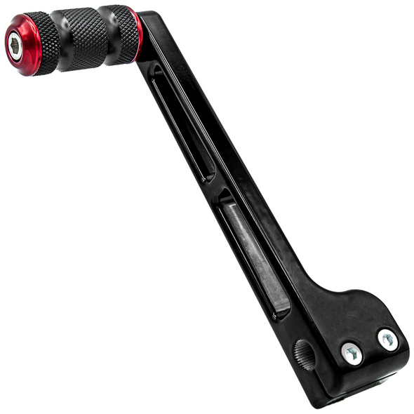 Santoro Fabworx - Once Bitten Twice Tight Performance Shifter fits '86-'22 Touring Models - Black Arm (Red)