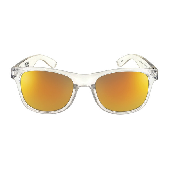 Flight Eyewear Elwood Classic Sunglasses - Clear Frames/ Gold Lenses