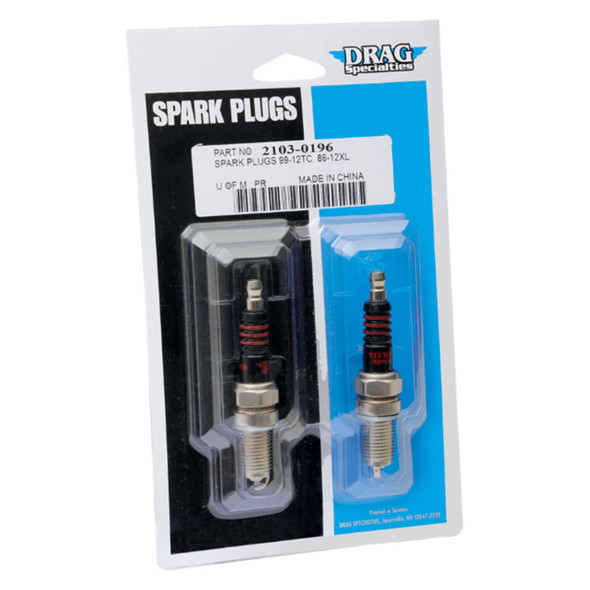 Drag Specialties - Spark Plugs fits '99-'17 Twin Cam, '86-'22 Sportster Models (Except RH Sportster)