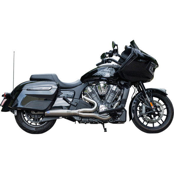 S&S Cycle - 2-into-1 Qualifier Exhaust System - 50-State fits '20-'23 Indian® Challenger® Models