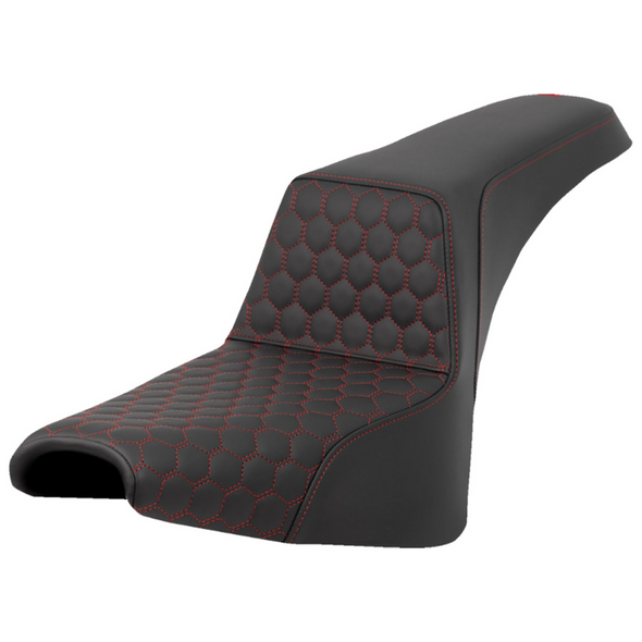 Saddlemen - Honeycomb Step-Up Seat fits '18-'23 FXBB/FXST Models (Red)