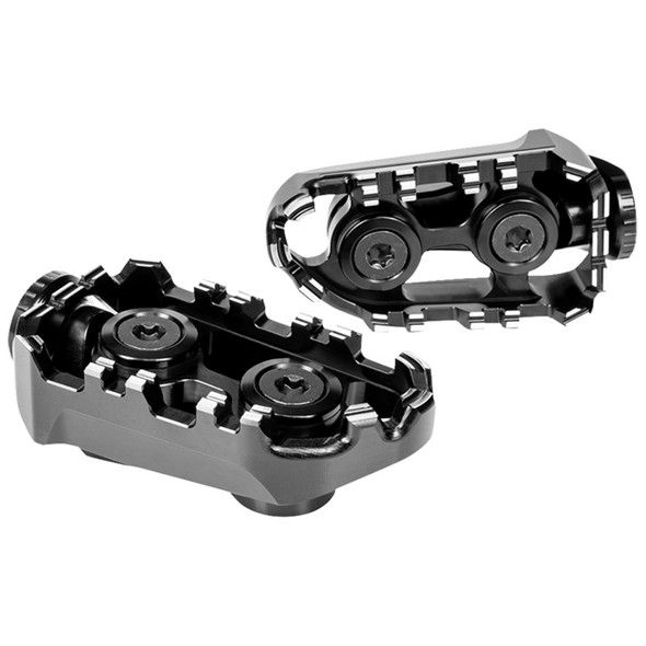 Gilles Tooling - Driver Tech-X Enduro Footpegs for Pan America Model - Black